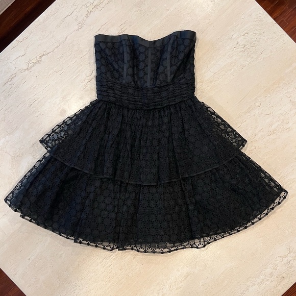 Betsey Johnson Dresses & Skirts - Vintage Betsy Johnson Black Strapless w removable “halter” strap